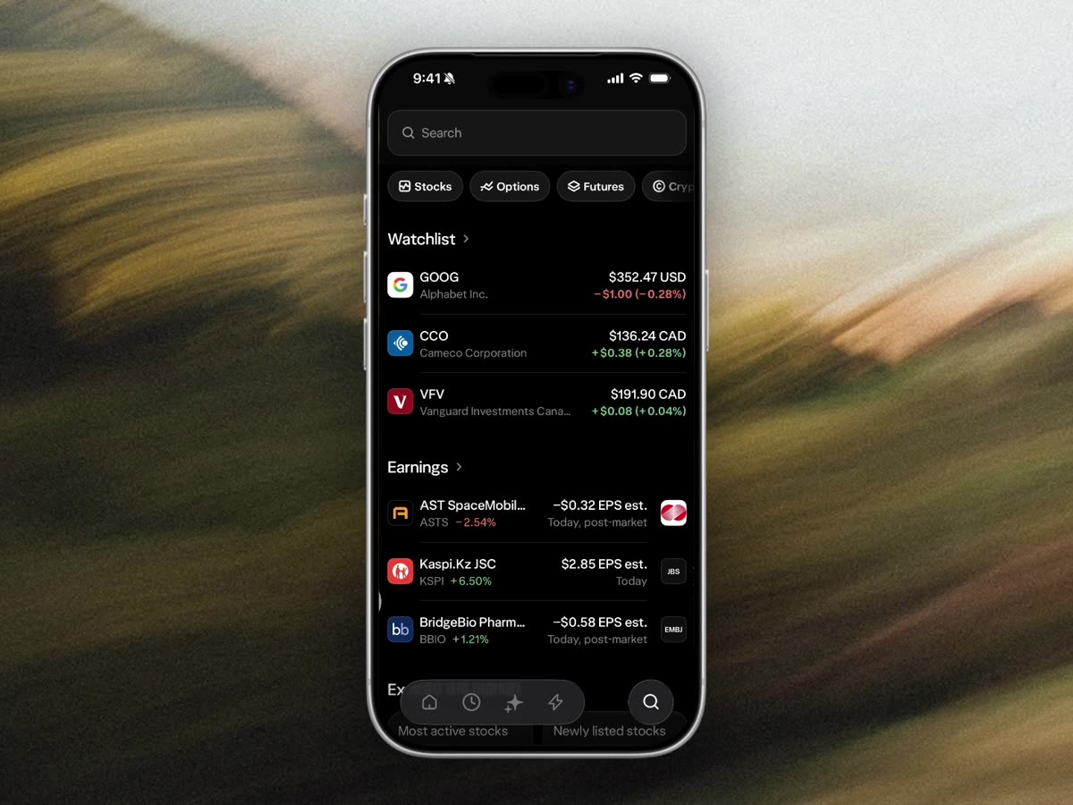 Swipe to change account